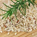 rice water and rosemary