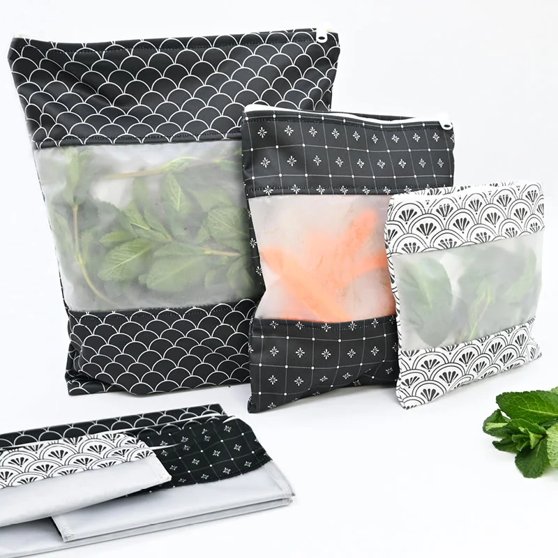 Sacs de congélation réutilisables en tissu PUL Maison Lagirafe