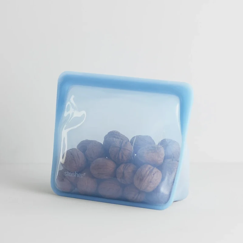 Sac réutilisable en silicone platine Stasher